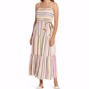 New! Julia Jordan Spaghetti Strap Striped Dress